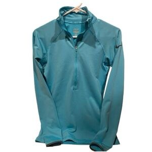 🩵 Nike Teal Blue Quarter-Zip Performance Top